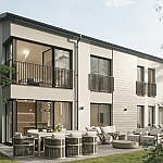 Terrassenansicht - Unverbindliche Illustration.